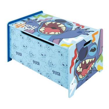Houten speelgoedkist stitch