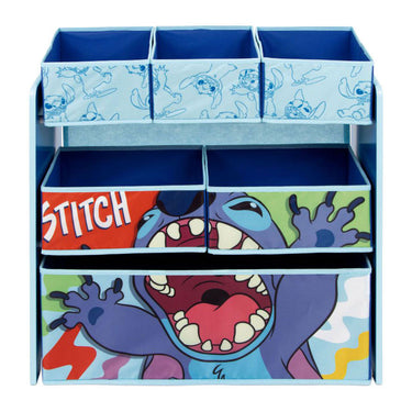 Houten organizer met 6 laden stitch