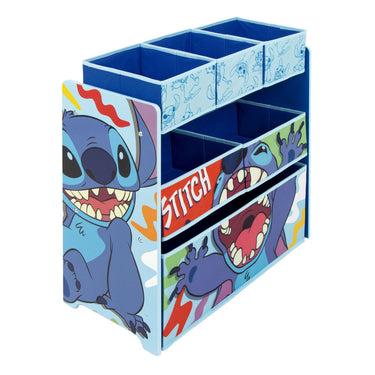 Houten organizer met 6 laden stitch