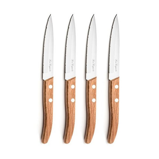 Lou Laguiole Lou Laguiole Forest Steakmessen 4 Stuks Hout RVS