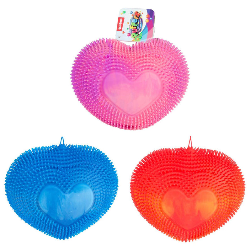 Load image into Gallery viewer, Toi-toys pufferz pufferbal twotone hart 19cm 200gr 3 assorti
