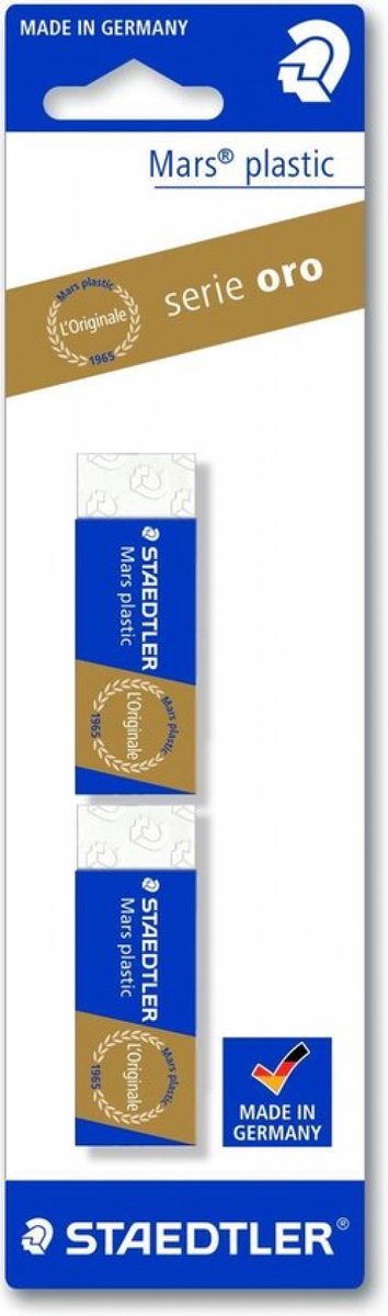 Staedtler gom mars plastic blister van 2 stuks