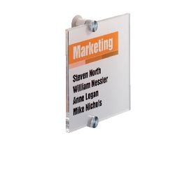 Deurbord crystal durable sign 482019 acryl glas 10,5x10,5cm