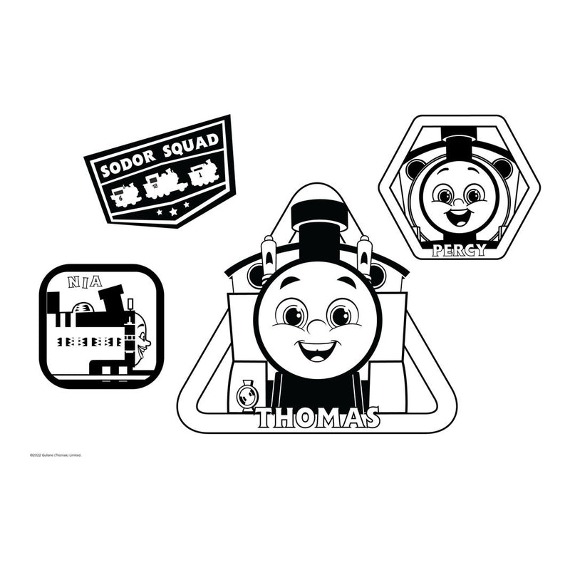 Load image into Gallery viewer, Thomas de Trein Schetsblok met Kleurplaten en Sjabloon
