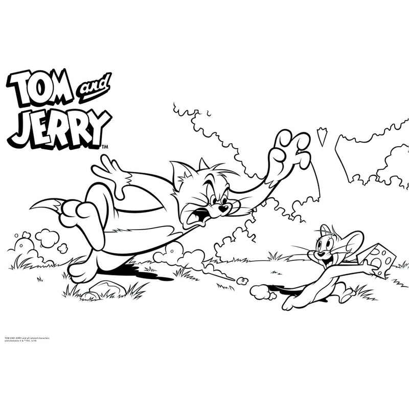 Load image into Gallery viewer, Tom Jerry Kleurplaten met Stencil en Stickervel
