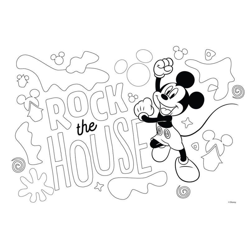 Load image into Gallery viewer, Mickey mouse Mickey Mouse Kleurplaten met Stencil en Stickervel
