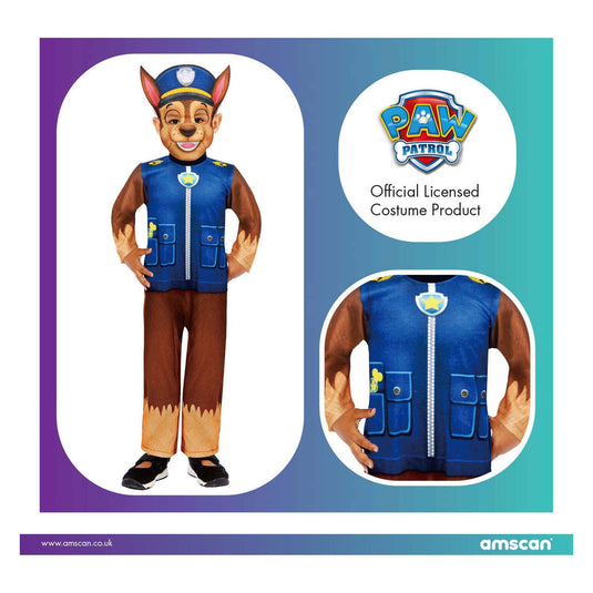 Paw patrol kinderkostuum chase, 3-4 jaar