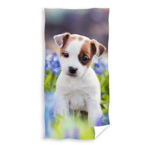 Strandlaken puppy katoen, 70x140cm