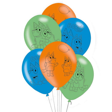 Ballonnen bluey, 6st.
