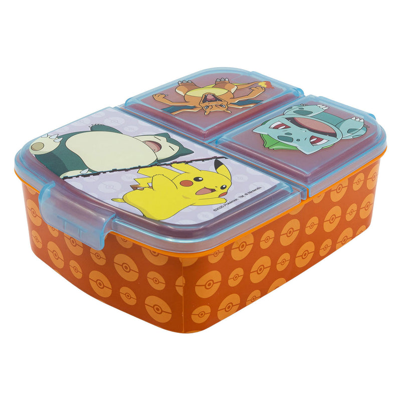Load image into Gallery viewer, Pokémon broodtrommel met 3 vakken
