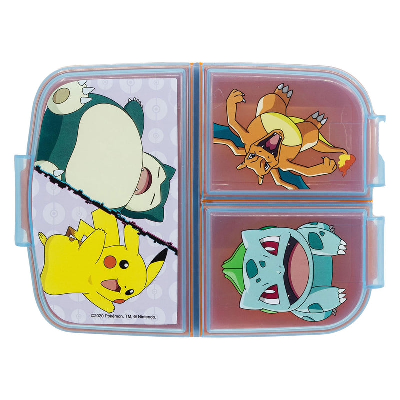 Load image into Gallery viewer, Pokémon broodtrommel met 3 vakken
