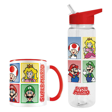 Super mario cadeauset - beker, mok en magneet