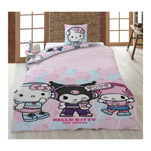 Ty hello kit friends dekbedovertrek - 140x200 cm