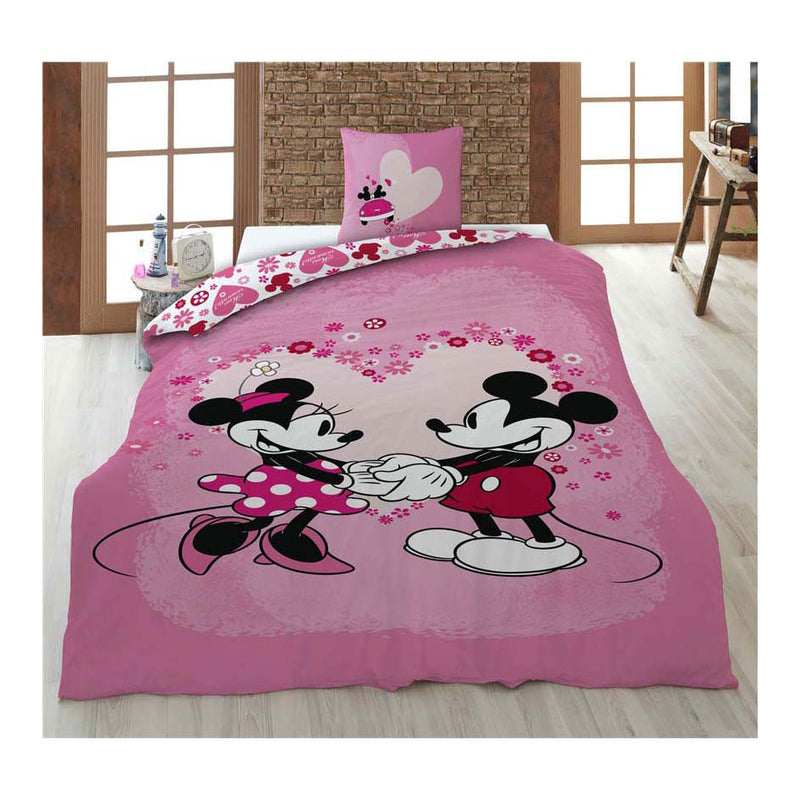 Load image into Gallery viewer, Mickey minnie dekbedovertrek - 140x200 cm

