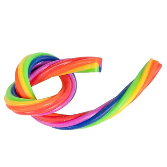 Toi-toys super rekbaar touw rainbow 2 stuks