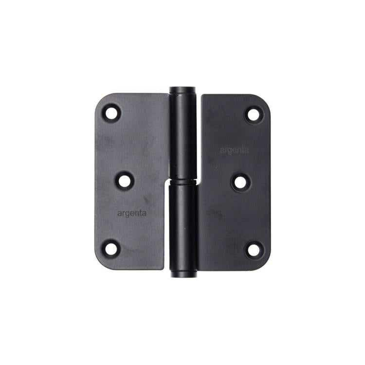 Load image into Gallery viewer, Yale 1067394 - 3 paumellen inox mat zwart afger.hoek rechts 80x80mm | 4 stuks
