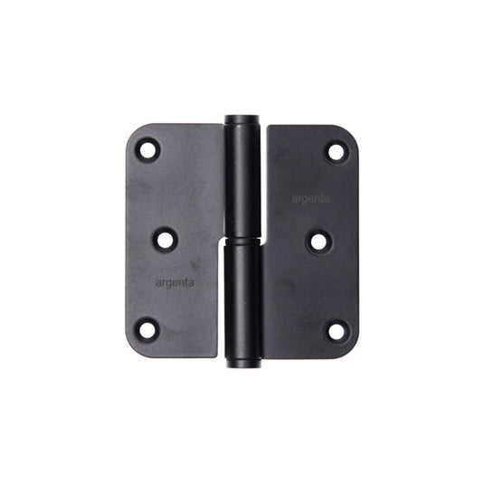 Yale 1067394 - 3 paumellen inox mat zwart afger.hoek rechts 80x80mm | 4 stuks