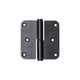 Yale 1067394 - 3 paumellen inox mat zwart afger.hoek rechts 80x80mm | 4 stuks