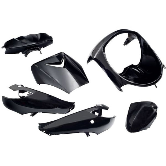 Edge plaatset 6-delig voor peugeot vivacity tot bouwjaar 2008 - zwart metallic