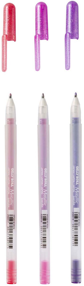Load image into Gallery viewer, Sakura gelly roll metallic set 3 gelpennen sweets
