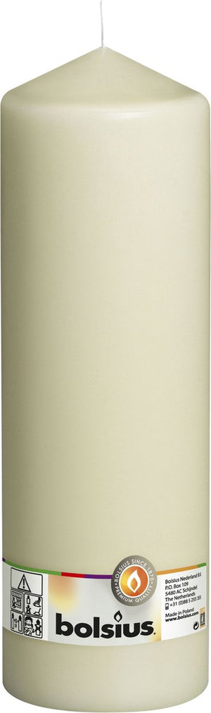 Bolsius stompkaars cello xxl ivoor - 30 cm ø 10 cm