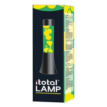 Itotal lavalamp zwart groen wit, 30cm