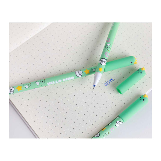 Itotal uitwisbare balpen met dop hello dino