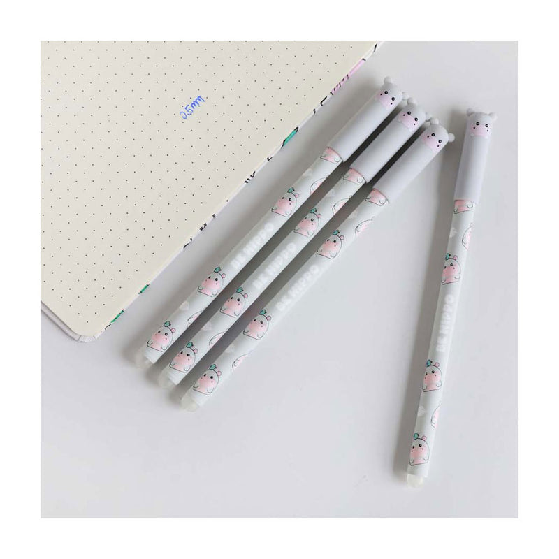 Load image into Gallery viewer, Itotal uitwisbare balpen met dop nijlpaard
