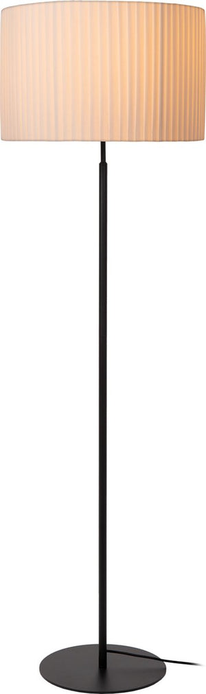 Lucide fold - vloerlamp - ø 45 cm - 1xe27 - wit - japandi