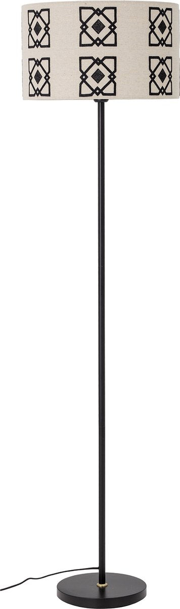 Bloomingville - selita vloerlamp - zwart - metaal