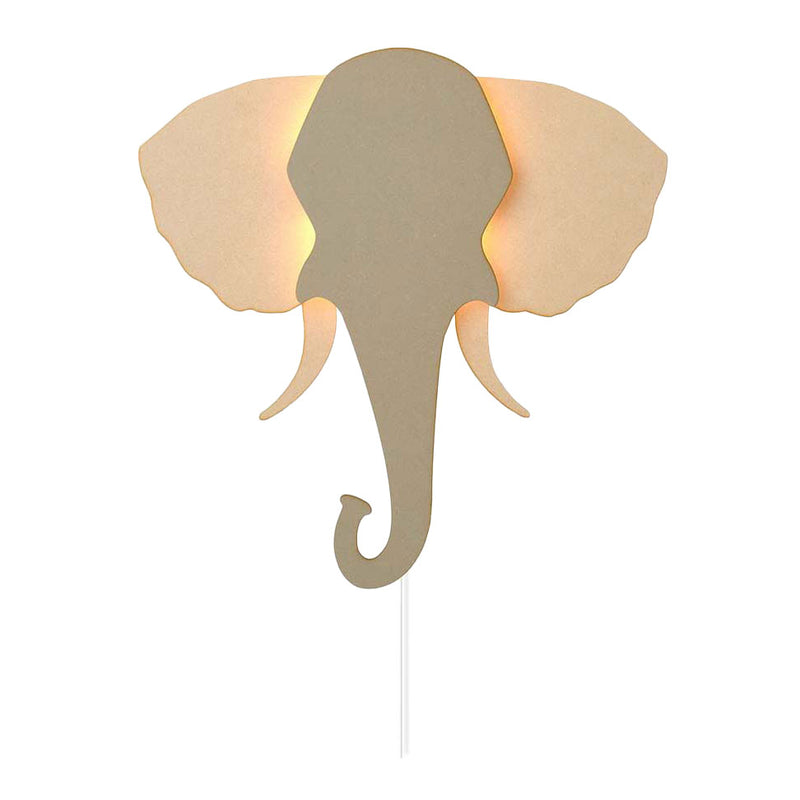 Load image into Gallery viewer, Van tjalle en jasper - olifant wandlamp - hout
