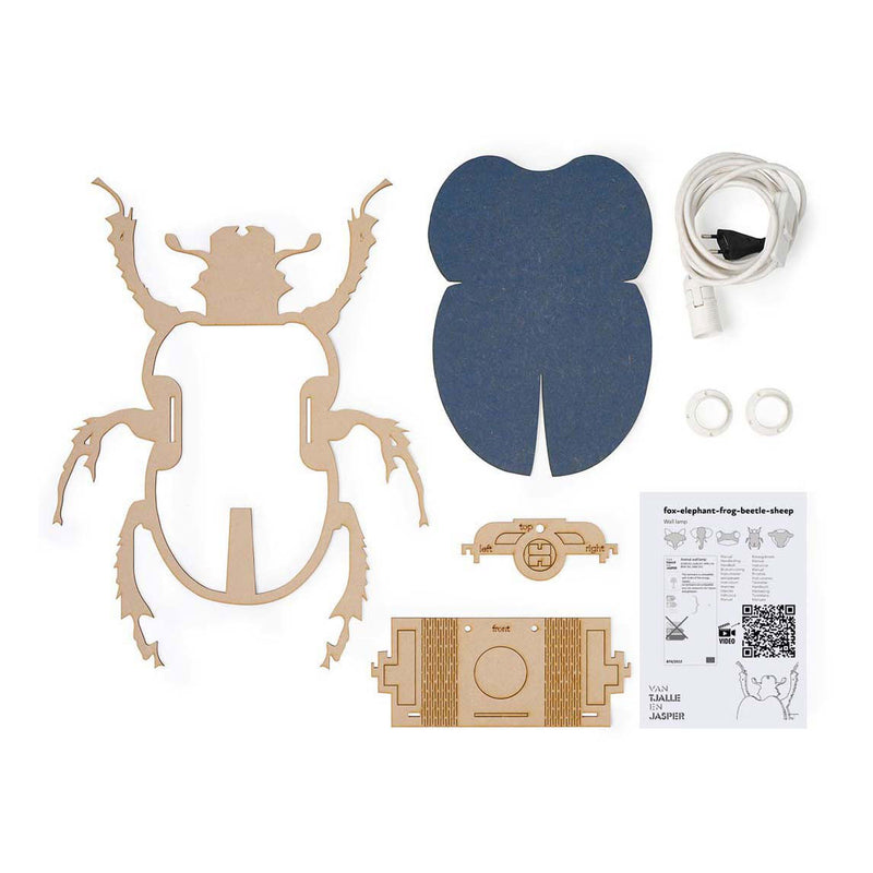 Load image into Gallery viewer, Van tjalle en jasper - kever wandlamp
