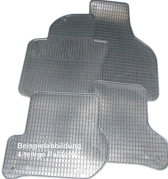 Schönek voetmat set of rubber foot mats 4 sko fabia 3 07-,rooster