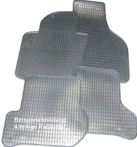 Schönek fußmatte set of rubber foot mats 4 vw polo a 05