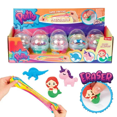 Toi-toys toi toys crazy putty slijm rainbow met gum in diervorm