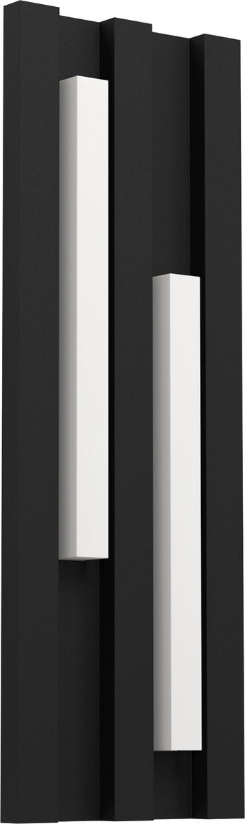 Eglo fandina wandlamp buiten - led - 41,5 cm - zwart wit