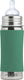 Pura speenfles 325 ml - plasticvrij - drinkfles - voorkomt maagkrampen - vaatwasserbestendig - inclusief siliconen speen, reisdop en sleeve - top is verwisselbaar - veelzijdig - mint