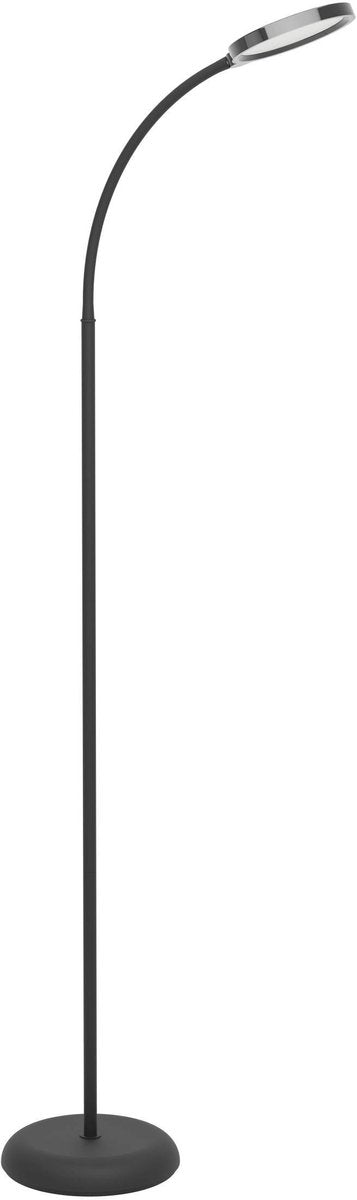 Eglo lauro vloerlamp - led - 152 cm - zwart - instelbaar wit licht - dimbaar