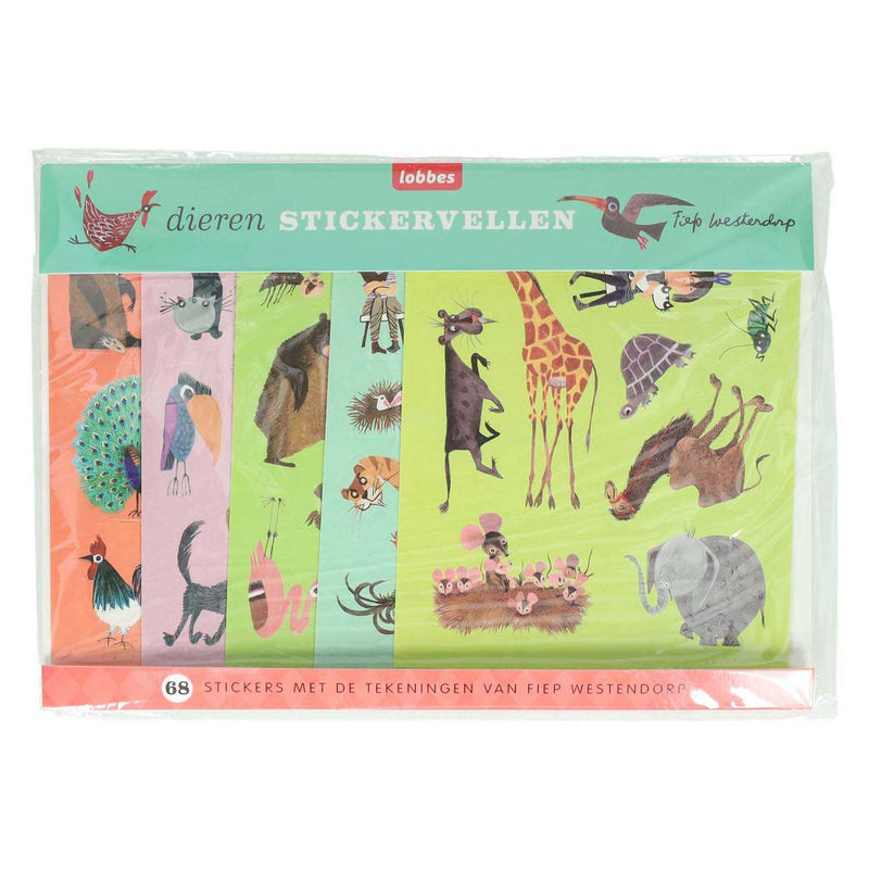 Load image into Gallery viewer, Wins holland dieren van fiep stickervellen, 5st
