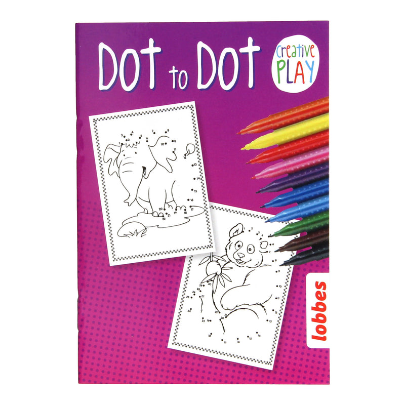 Load image into Gallery viewer, Lobbes kleurboekje dieren a6 verbind de cijfers
