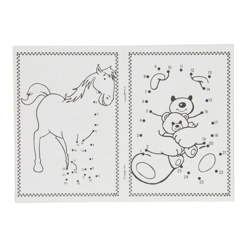 Load image into Gallery viewer, Lobbes kleurboekje dieren a6 verbind de cijfers
