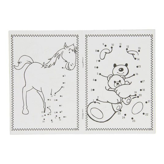 Lobbes kleurboekje dieren a6 verbind de cijfers