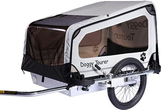 Doggytourer fiets-hondenkar doggy tourer m dog trailer kids touring doggy tourer m sil. bl.