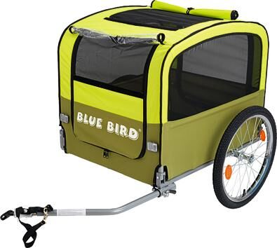 Blue bird fiets-hondenkar bl.bird dog trailer 20 light gn olive gn