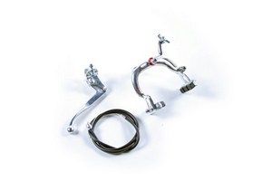 caliper brake set for aluminum silver