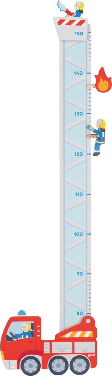 Goki houten groeimeter brandweer. 94cm