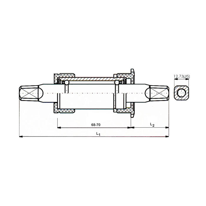 Load image into Gallery viewer, Neco axle ls bottom bracket
