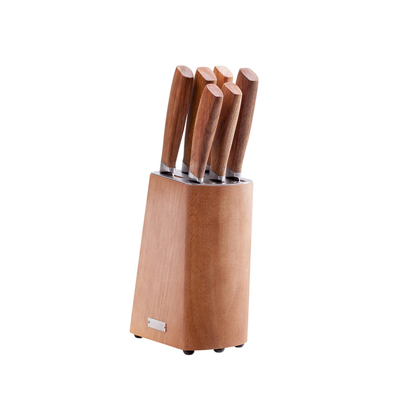 Load image into Gallery viewer, Sabatier messenblok babiole 6-delig messenset met acacia hout messenblok
