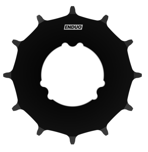 Enduo cargo Tandwiel 24T Enduo Cargo Nexus Alfine zwart