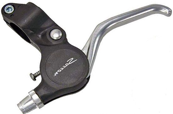 brake lever set V-brake/cantilever 4-finger silver
